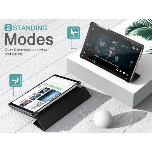 MoKo Case Fits Samsung Galaxy Tab A7 Lite 8.7 Inch, Lightweight Stand Smart Case Hard Shell Cover for Sa