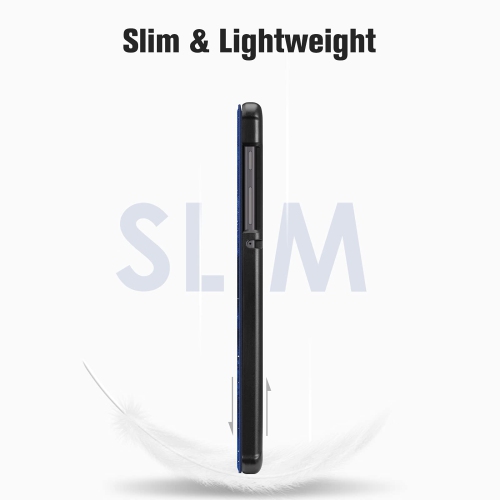 Slim Case for Samsung Galaxy Tab A7 Lite 8.7 Inch 2021 Model, Ultra Thin Lightweight Hard Back Shell Tri-Fold Stand Cover, Starry Sky