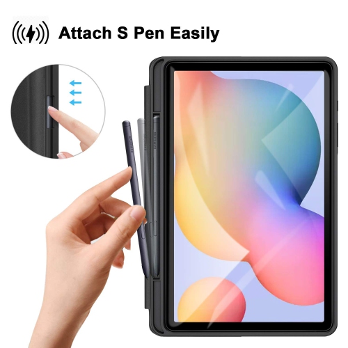 ZtotopCase Galaxy Tab S6 Lite 10.4" Case with Pen Holder, Auto Wake/Sleep, Slim PU Lightweight Trifold Stand Folio Cover for