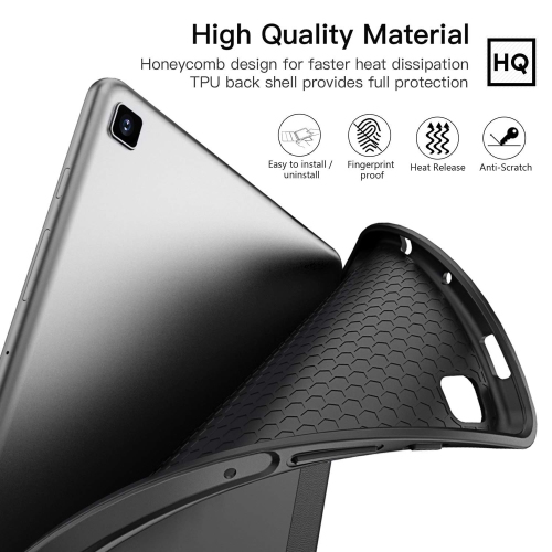 ZtotopCase Galaxy Tab S6 Lite 10.4" Case with Pen Holder, Auto Wake/Sleep, Slim PU Lightweight Trifold Stand Folio Cover for