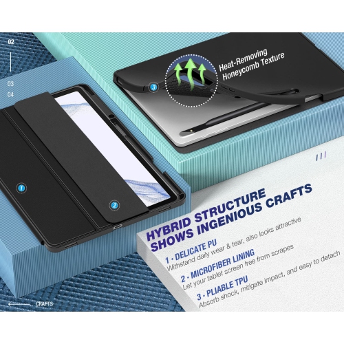 Dadanism Case for Samsung Galaxy Tab S8 Plus 12.4" 2022 / Galaxy Tab S7 FE 12.4" 2021 / Galaxy Tab S7+ 12.4" 2020, Flexible