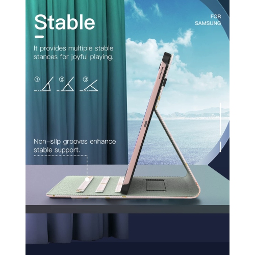 Dadanism Case for Samsung Galaxy Tab S8 Plus 12.4 2022 /Galaxy Tab S7 FE 12.4 2021 /Galaxy Tab S7+ 12.4 2020, Multi-Angle V