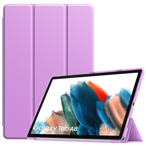 Image 1 of 7.. TiMOVO Slim Case for Galaxy Tab A8 10.5 case 2022 SM-X200/ SM-X205, Slim Translucent Frosted Hard Back Tri-Fold Protective C
