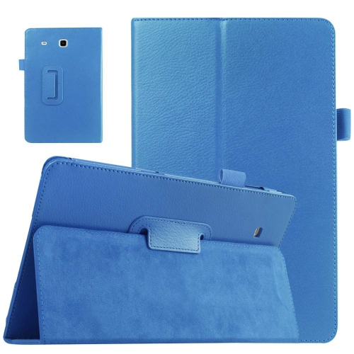 Case for Tab E 9.6 Case Model T560, Slim Leather Folio Stand Case for Samsung Galaxy Tab E 9.6 Inch 2015 Released Tablet, Light Blue