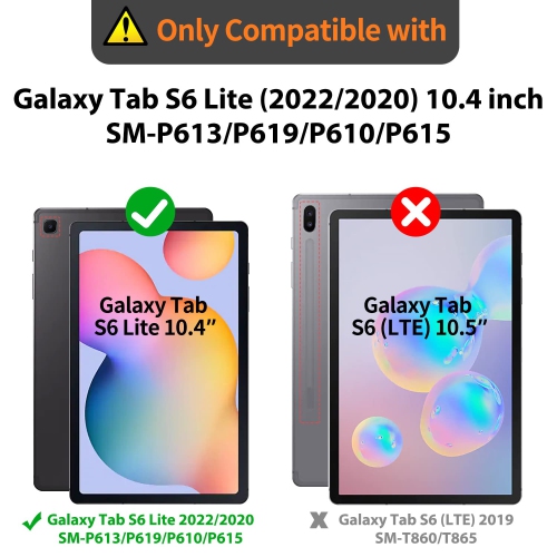 Timecity Case for Samsung Galaxy Tab S6 Lite 10.4 2020/2022, Shockproof Protective Case with Screen