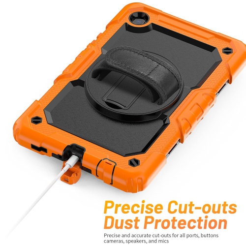 Samsung Galaxy Tab A7 Lite 8.7 inch 2021 Case, HXCASEAC Shockproof Case with S Pen Holder, 360° Rotating Stand/Hand Strap, S