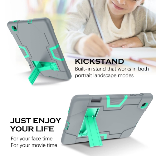 Galaxy Tab S6 Lite Case YINLAI Samsung Tab S6 Lite Cases with Pencil Holder 3 in 1 Rubber Shockproof Heavy Duty Full Body Pr