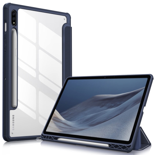HLD  Fintie Hybrid Slim Case for Samsung Galaxy Tab S8/tab S7 11 Inch (Model Sm-X700/x706/t870/t875/t876) With S Pen Holder, Shoc