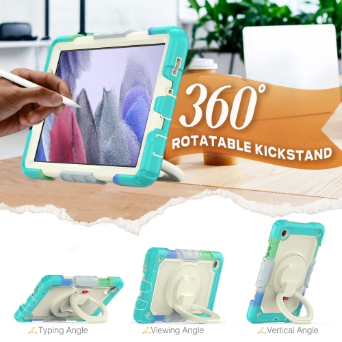 SEYMAC stock Case for Galaxy Tab A7 Lite 8.7" 2021 with Screen Protector, Full-Body Shockproof Case, 360 Degr