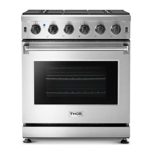 THOR Cuisinière à gaz de 30 po en acier inoxydable LRG3001U