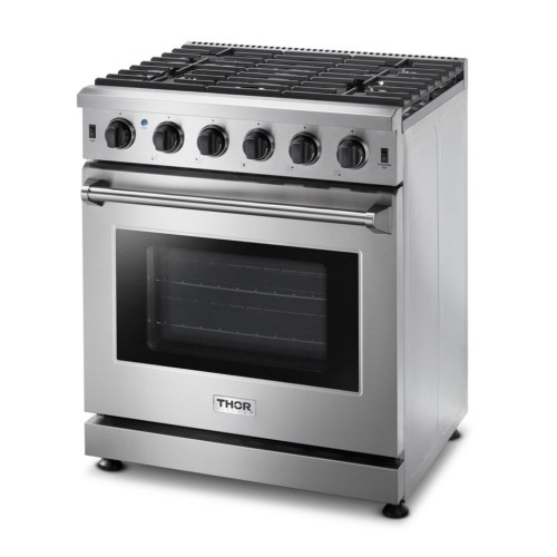 Thor Kitchen 30 Inch Gas Range in Stainless Steel-LRG3001U