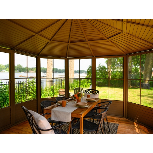 Florence Solarium with Metal Roof 12 Ft. x 15 Ft. Sand
