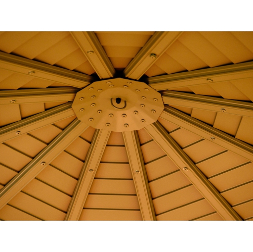 Florence Solarium with Metal Roof 12 Ft. x 15 Ft. Sand