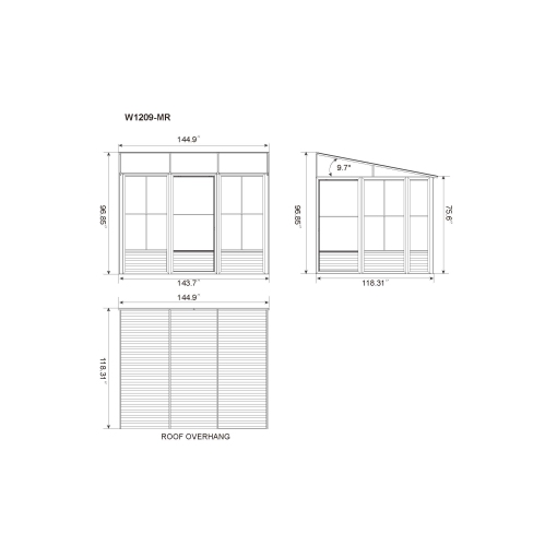 Florence Add-A-Room with Metal Roof 10 Ft. x 12 Ft. in Sand