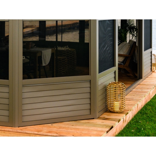 Florence Solarium with Metal Roof 12 Ft. x 18 Ft. Sand