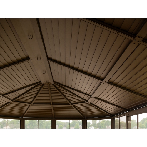 Florence Solarium with Metal Roof 12 Ft. x 18 Ft. Sand