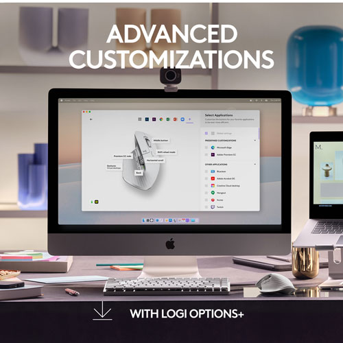 Logitech MX Master 3S Bluetooth Optical Mouse for Mac - Pale Grey