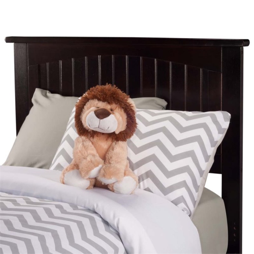 Leo & Lacey Twin Panel Headboard in Espresso