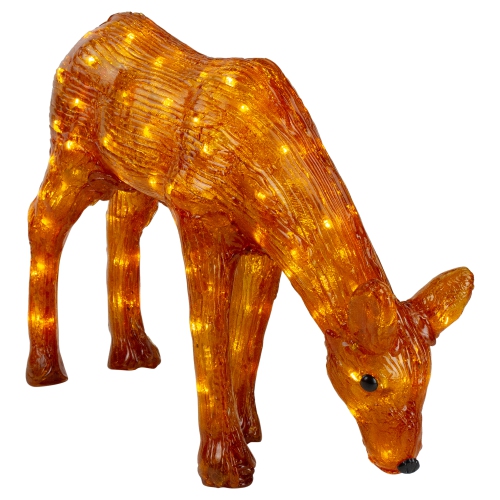 22" LED Lighted Commercial Grade Acrylic Reindeer Outdoor Christmas Decoration