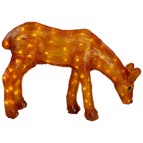 22" LED Lighted Commercial Grade Acrylic Reindeer Outdoor Christmas Decoration