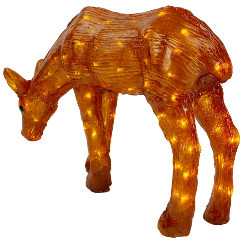 22" LED Lighted Commercial Grade Acrylic Reindeer Outdoor Christmas Decoration