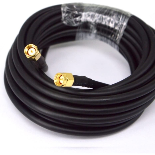 SMA to SMA Cable 5M 16.4ft RG58 Coax Cable 50 Ohm SMA Male to SMA Male Extension Cable Low Loss SMA Extension Antenna Cable for 3G/4G/LTE/GPS/RF