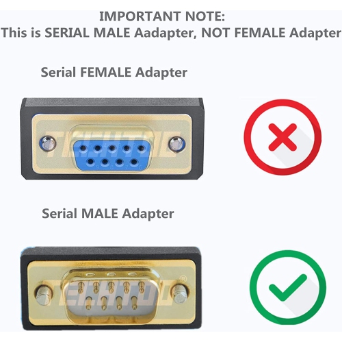 4 Port Professional FTDI CHIP USB to Serial RS232 DB9 Adapter Converter Serial Cable 9-Pin Male to Male with Thumbscrews
