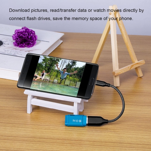 Micro USB 2.0 OTG Cable On The Go Adapter Male Micro USB to Female USB for Samsung S7 S6 Edge S4 S3, LG G4, DJI Spark Mavic Remote Controller,