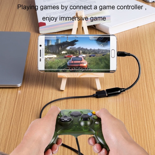 Micro USB 2.0 OTG Cable On The Go Adapter Male Micro USB to Female USB for Samsung S7 S6 Edge S4 S3, LG G4, DJI Spark Mavic Remote Controller,