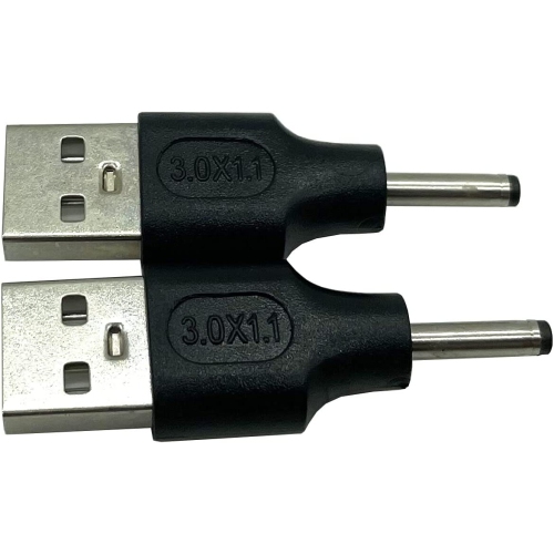 DOLAER  USB to Dc Adapter, 20 USB A Male to Dc 30 X 11MM Male Power Adapter 2-Pack, Used for Charging Electronic Devices w Dc Or USB Ports