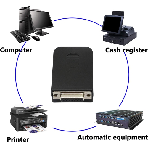 DB15 Breakout Connector, DB15 D-SUB Female Solderless Serial to Screw Wiring Terminal Signal Module Breakout PCB Board with Plastic Case & Screws