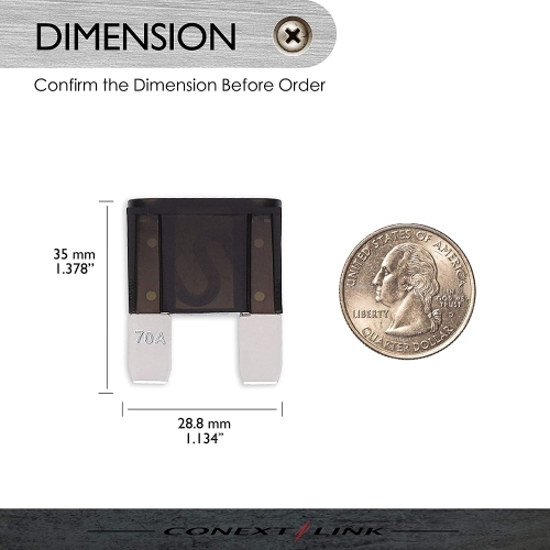 MAXI70-10 Nickel 70 Amp MAXI Fuse 10 Pack