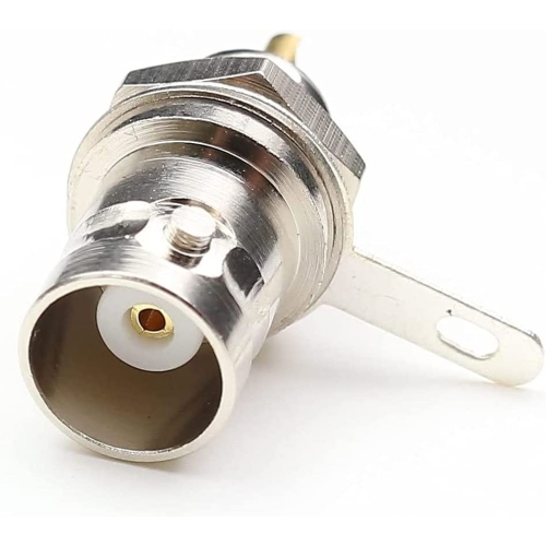 BNC Female Panel Mount Connector with Nut BNC Female Bulkhead Adapters Coaxial Adapter 8 Pack