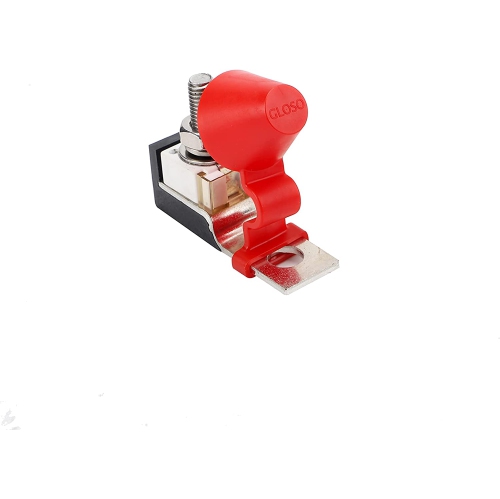 (50A) HABF Terminal Fuse Block Kit for Multiple Batteries Ignition Boat Truck RV Construction vehicles, Max Voltage 58V Single Stud M8 + Battery Fuse