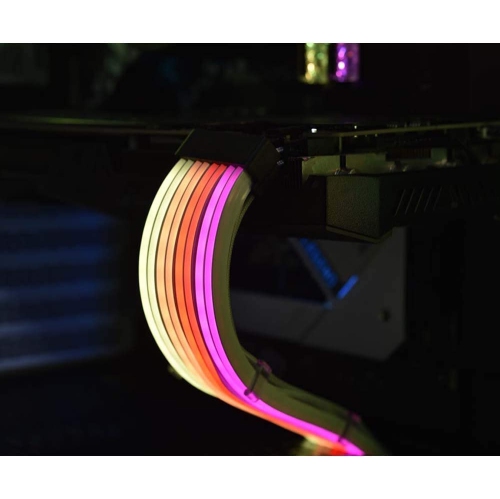 LIAN LI PW8-V2 ADDRESSABLE RGB STRIMER Plus 8-PIN, White