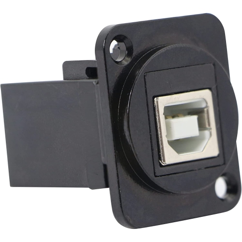 Connecteur USB 2.0 D monté sur panneau USB B vers USB A Adaptateur prise sans soldere femelle vers femelle Convertisseur de données pour réseau