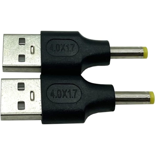 DOLAER  USB to Dc Adapter, 20 USB A Male to Dc 40 X 17MM Male Power Adapter 2-Pack, Used for Charging Electronic Devices \w Dc Or USB Ports