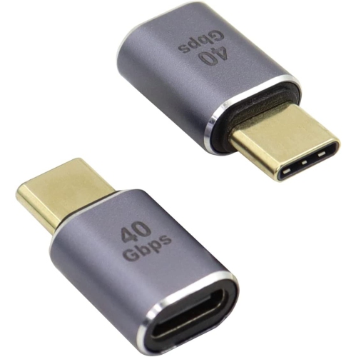 Coupleur USB C femelle à femelle USB4.0 type C connecteur de 40 Gb/s transfert de données rapide type C OTG de 40 W pour tablette de portable, 2