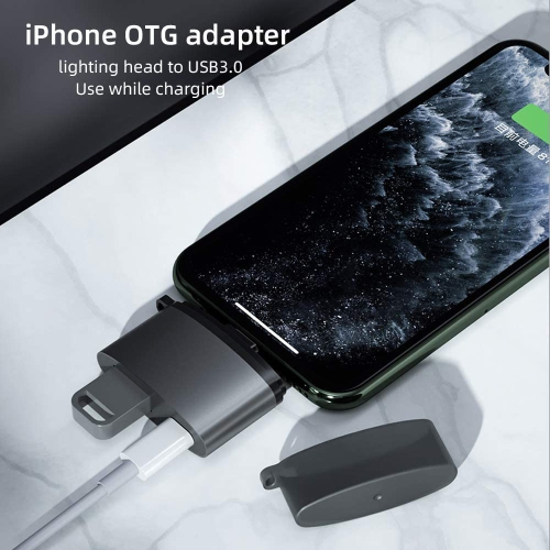 USB Camera Adapter,USB 3.0 Female OTG Adapter Compatible with Phone/Pad,Portable USB Adapter for Phone with Charging Port,Support Connect Camera,Card