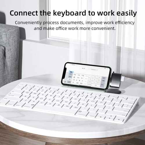 USB Camera Adapter,USB 3.0 Female OTG Adapter Compatible with Phone/Pad,Portable USB Adapter for Phone with Charging Port,Support Connect Camera,Card