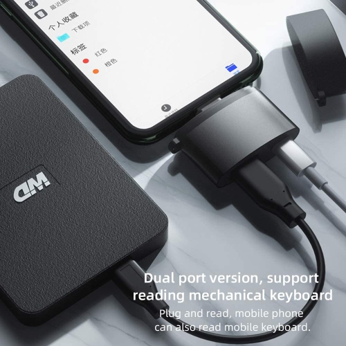 USB Camera Adapter,USB 3.0 Female OTG Adapter Compatible with Phone/Pad,Portable USB Adapter for Phone with Charging Port,Support Connect Camera,Card