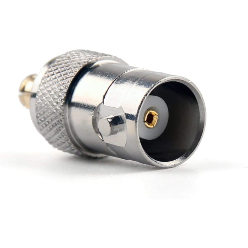 ZJSDRFM 2PCS RF coaxial Coax Adapter BNC Female to MCX Male Connector