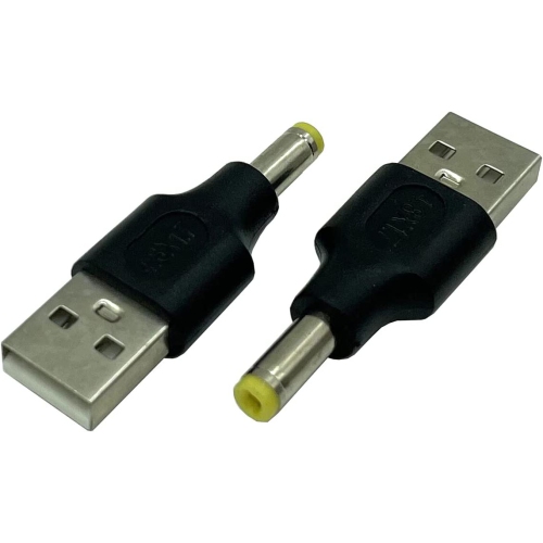 Adaptateur USB vers c.c. Dafensoy, 2.0 adaptateurs d’alimentation mâles USB A vers c.c. de 4.8 x 1,7 mm, utilisés pour recharger des appareils