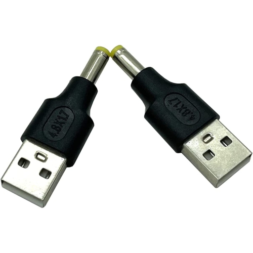 Adaptateur USB vers c.c. Dafensoy, 2.0 adaptateurs d’alimentation mâles USB A vers c.c. de 4.8 x 1,7 mm, utilisés pour recharger des appareils