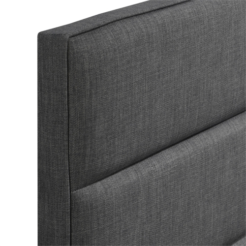 Serta Palisades Queen Upholstered Headboard in Charcoal Gray