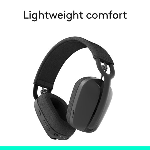 Logitech Zone Vibe 100 Wireless Headset with Microphone - Graphite
