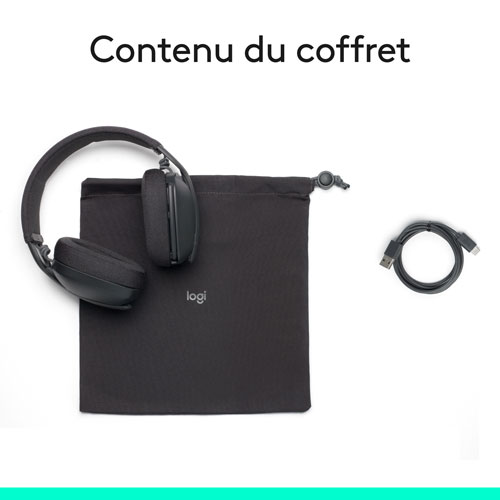 Logitech Zone Vibe 100 Wireless Headset with Microphone - Graphite
