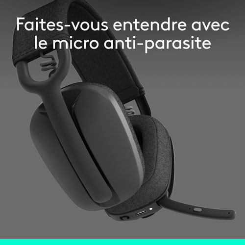 Logitech Zone Vibe 100 Wireless Headset with Microphone - Graphite