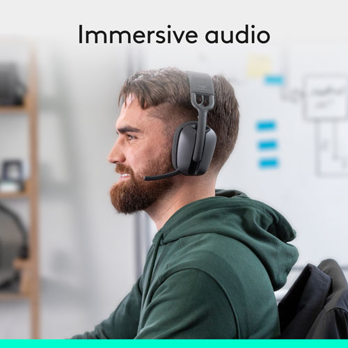 Logitech Zone Vibe 100 Wireless Headset with Microphone - Graphite