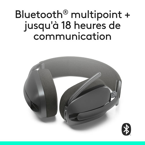 Logitech Zone Vibe 100 Wireless Headset with Microphone - Graphite